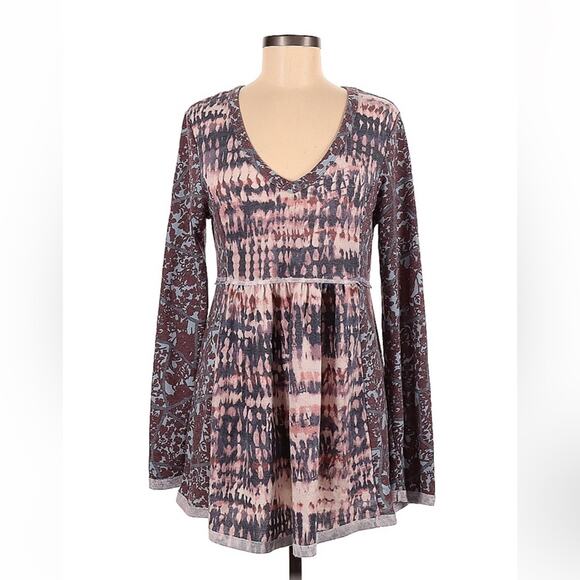 Bucket List long sleeved smock tunic dress, sizd med - Picture 1 of 8